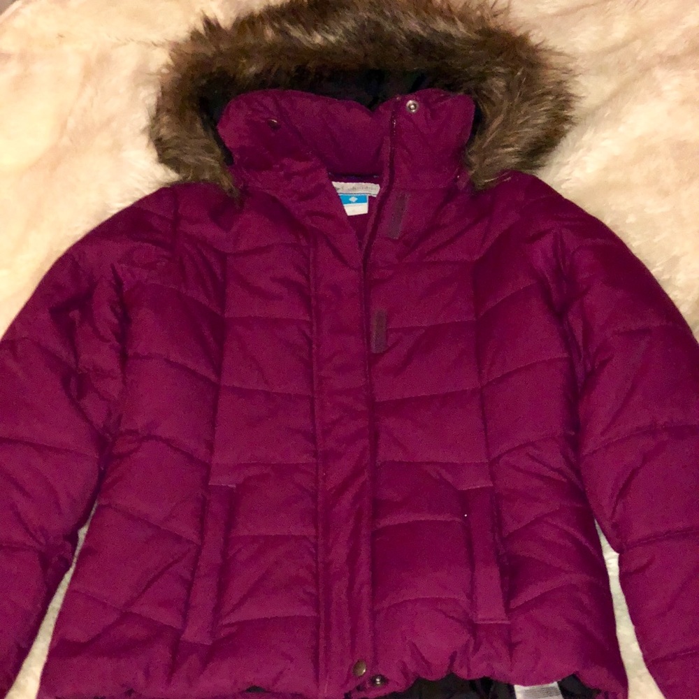 Winter Snow Jacket with detachable faux fur hood